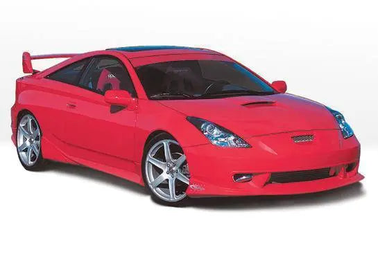 2000-2005 Toyota Celica POLYURETHANE Black Side Skirts-1