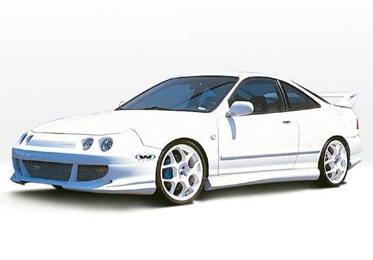 1994-1997 Acura Integra 4 doors POLYURETHANE Black Full Kit-1