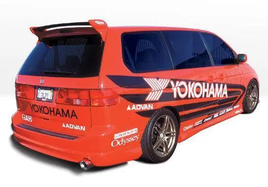 1999-2004 Honda Odyssey POLYURETHANE Black Side Skirts-1
