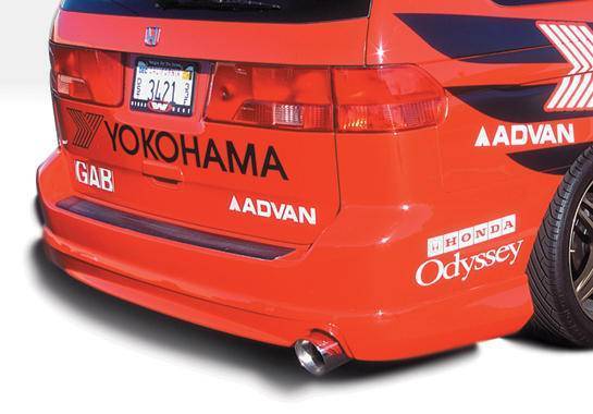 1999-2004 Honda Odyssey POLYURETHANE Black Rear Lip-1