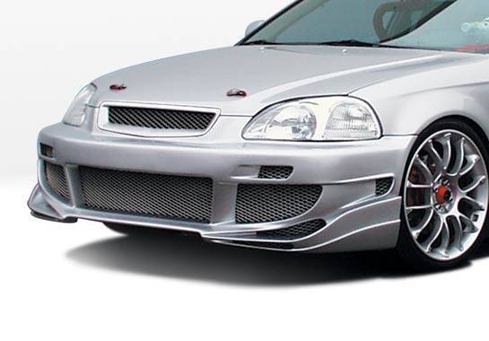 1999-2000 Honda Civic 4 doors POLYURETHANE Black Full Kit-2