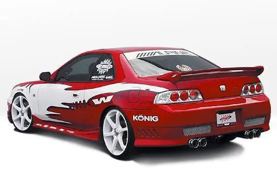 1997-2001 Honda Prelude POLYURETHANE Black Side Skirts-1