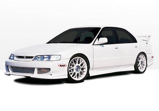 1996-1997 Honda Accord 2 doors POLYURETHANE Black Full Kit-2