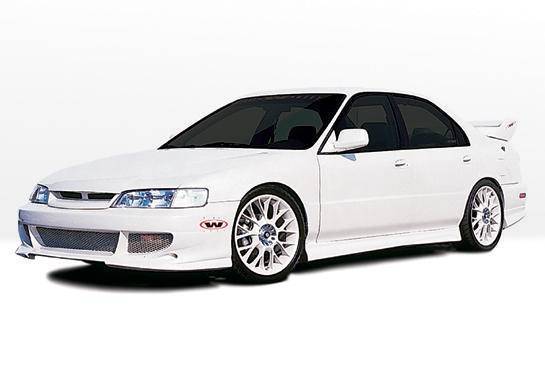 1996-1997 Honda Accord 4 doors POLYURETHANE Black Full Kit-2