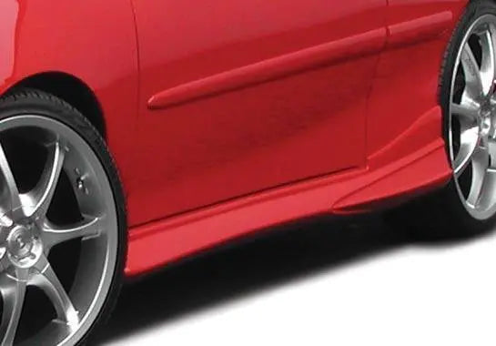 1995-2005 Chevrolet Cavalier 2 doors POLYURETHANE Black Side Skirts-1