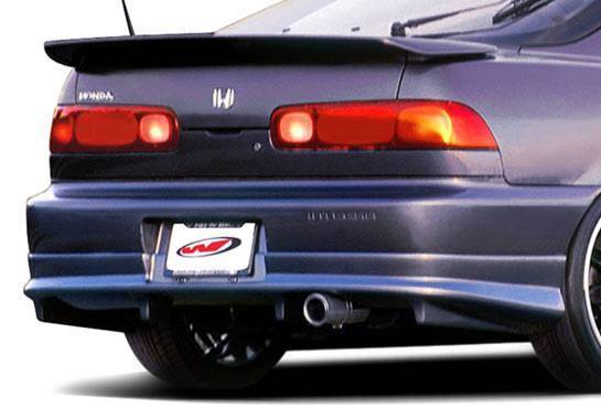 1994-1997 Acura Integra 2 doors POLYURETHANE Black Rear Lip-1