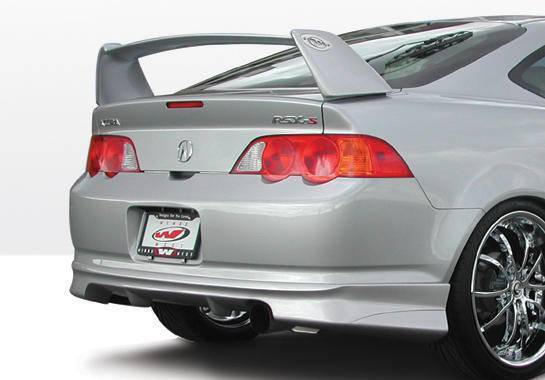 2002-2004 Acura RSX POLYURETHANE Black Rear Lip-1