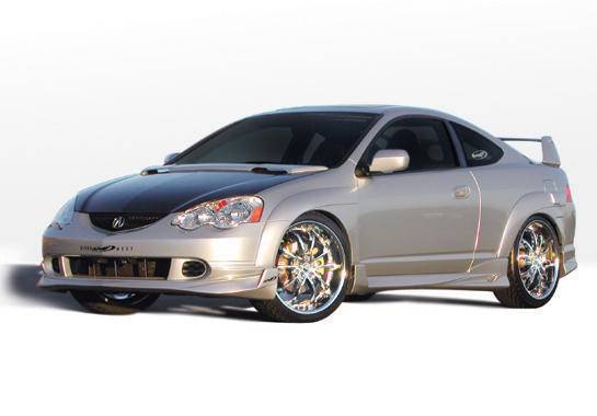 2002-2004 Acura RSX POLYURETHANE Black Fender Flares-1