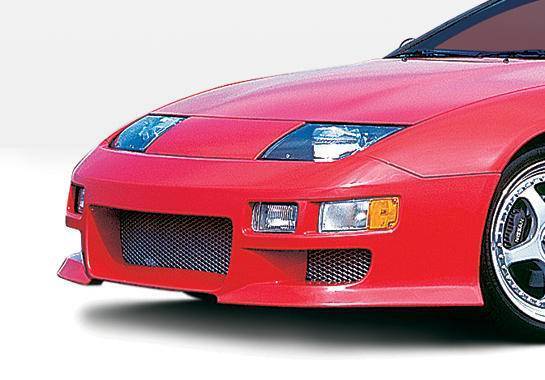 1990-1996 Nissan 300ZX POLYURETHANE Black Front Bumper-1