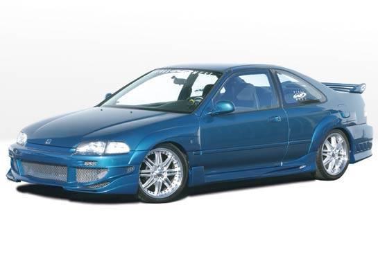 1992-1995 Honda Civic 2 doors POLYURETHANE Black Full Kit-1