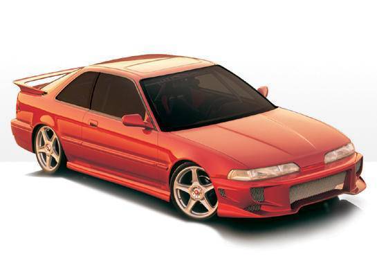 1990-1991 Acura Integra 2 doors POLYURETHANE Black Full Kit-1