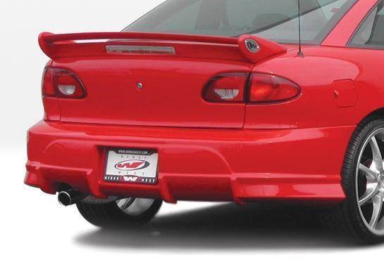 2000-2002 Chevrolet Cavalier 2 doors 4 doors POLYURETHANE Black Rear Bumper-1