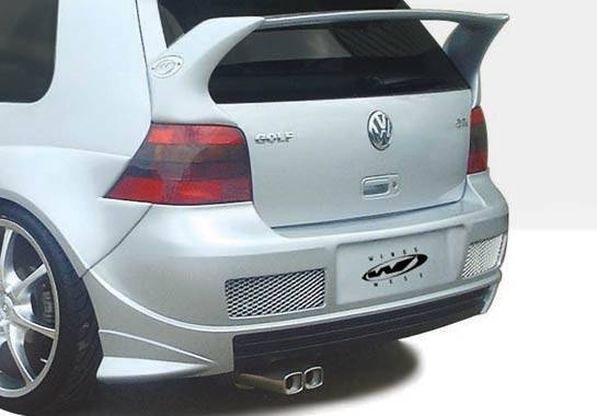 1999-2005 Volkswagen Golf 2 doors 4 doors POLYURETHANE Black Rear Bumper-1