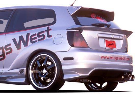 2002-2005 Honda Civic Hatchback POLYURETHANE Black Full Kit-3