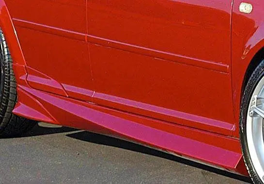 1999-2005 Volkswagen Jetta POLYURETHANE Black Side Skirts-1