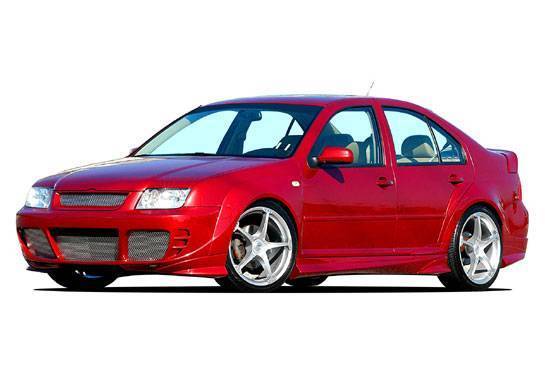 1999-2005 Volkswagen Jetta POLYURETHANE Black Full Kit-1