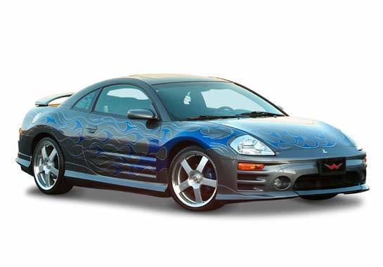 2003-2005 Mitsubishi Eclipse 2 doors POLYURETHANE Black Full Kit-1