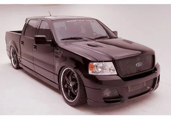 2004-2008 Ford F150 POLYURETHANE Black Side Skirts-1