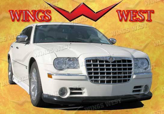 2005-2010 Chrysler 300C POLYURETHANE Black Front Lip-1