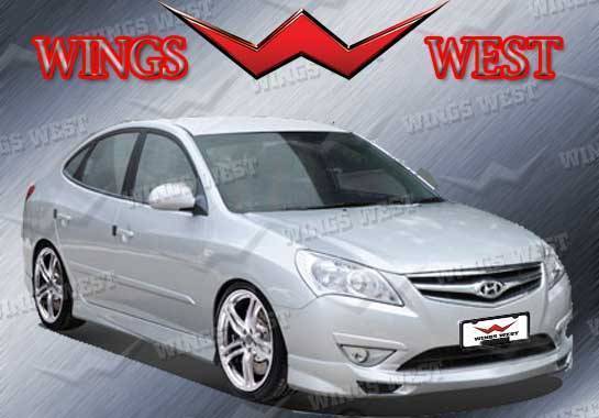 2009-2010 Hyundai Elantra POLYURETHANE Black Full Kit-3
