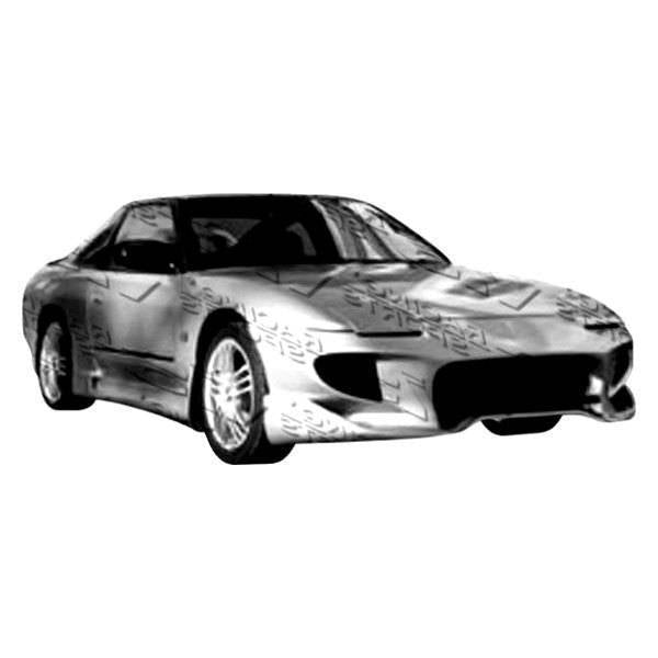 1989-1994 Nissan 240SX Hatchback 2 doors Invader 4 Style FRP Primer Front Bumper-1
