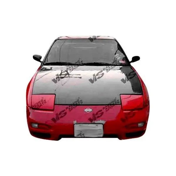 1989-1994 Nissan 240SX Hatchback 2 doors OEM Style Carbon Fiber Black Hood-1
