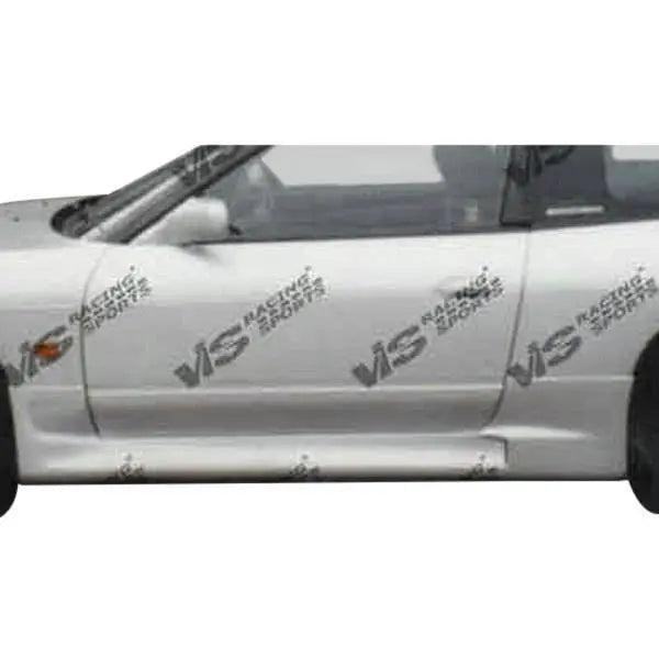 1989-1994 Nissan 240SX Hatchback 2 doors TECHNO R Style FRP Primer Side Skirts-1