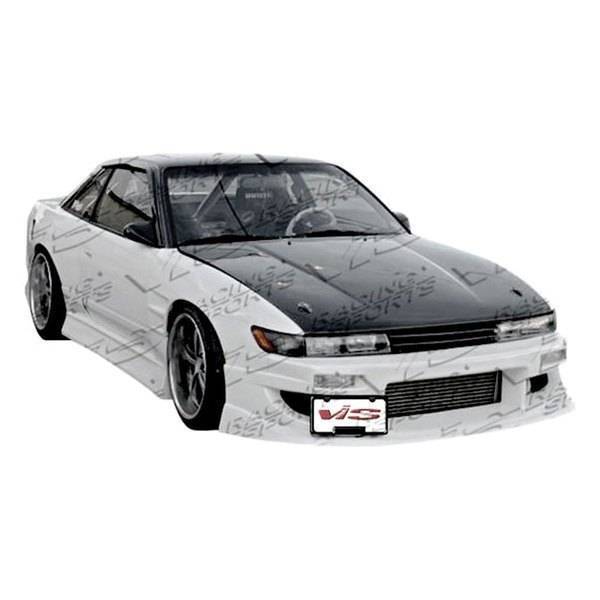 1989-1994 Nissan S13 JDM 2 doors Werk 9 Style FRP Primer Front Bumper-1