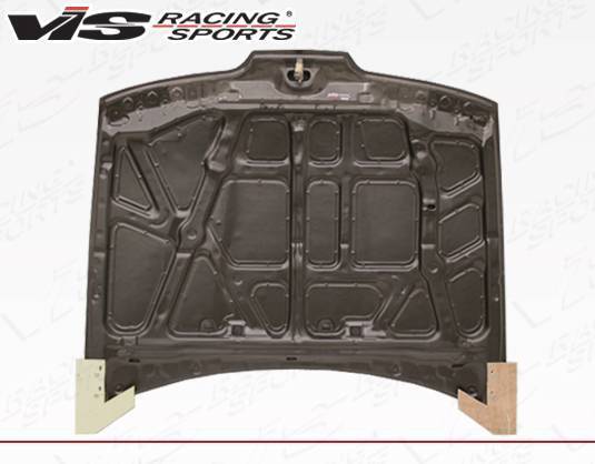1990-1993 Acura Integra 2 doors 4 doors OEM Style Carbon Fiber Black Hood-3
