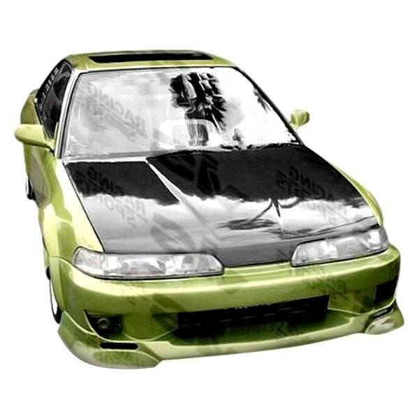 1990-1993 Acura Integra 2 doors 4 doors Strada F1 Style FRP Primer Front Bumper-1