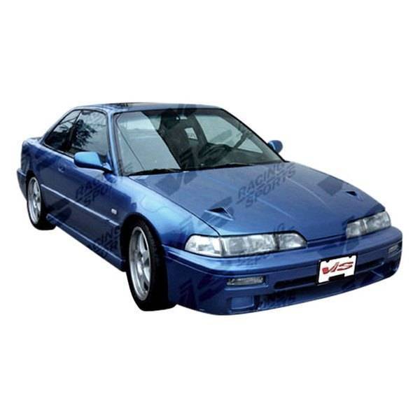 1990-1991 Acura Integra 2 doors 4 doors TECHNO R Style FRP Primer Front Lip-1