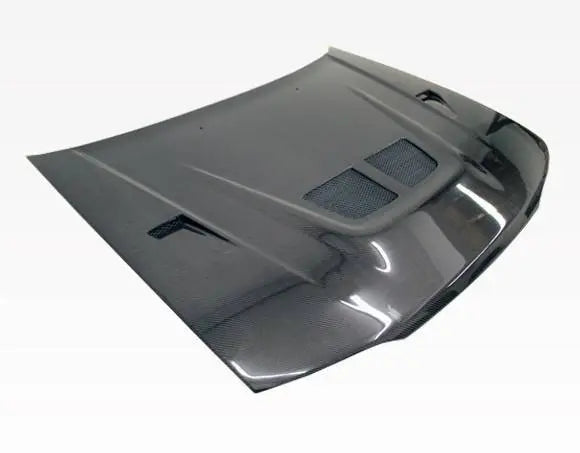 1990-1993 Honda Accord 2 doors 4 doors EVO Style Carbon Fiber Black Hood-2