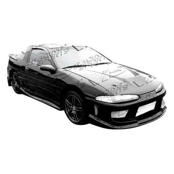 1990-1991 Mitsubishi Eclipse 2 doors INVADER Style Carbon Fiber Black Hood-1