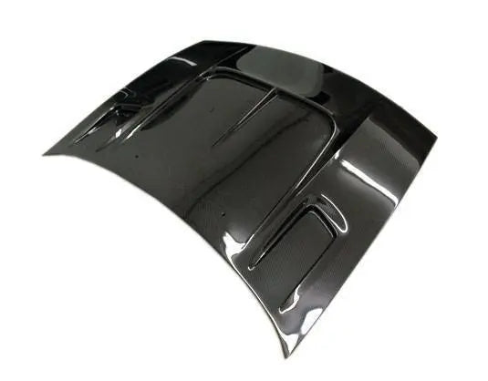 1990-1996 Nissan 300ZX 2 doors Drift 2 Style Carbon Fiber Black Hood-1