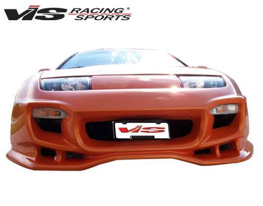 1990-1996 Nissan 300ZX 2 doors Invader 3 Style FRP Primer Front Bumper-1
