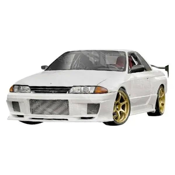 1990-1994 Nissan Skyline R32 GTR 2 doors DEMON Style FRP Primer Side Skirts-1