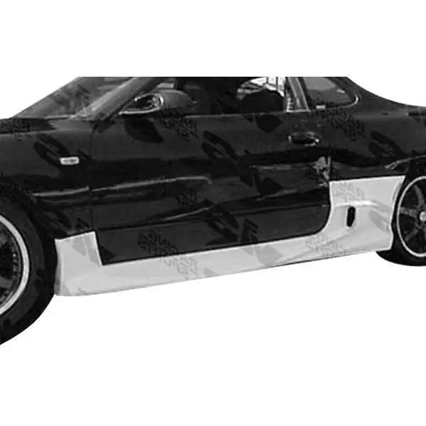 1990-1993 Toyota Celica 2 doors INVADER 2 Style FRP Primer Side Skirts-1