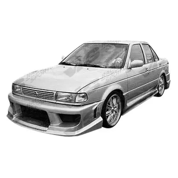 1991-1994 Nissan Sentra 2 doors STRIKER Style FRP Primer Side Skirts-2