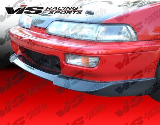 1992-1993 Acura Integra 2 doors 4 doors Carbon Fiber Black Front Lip-1
