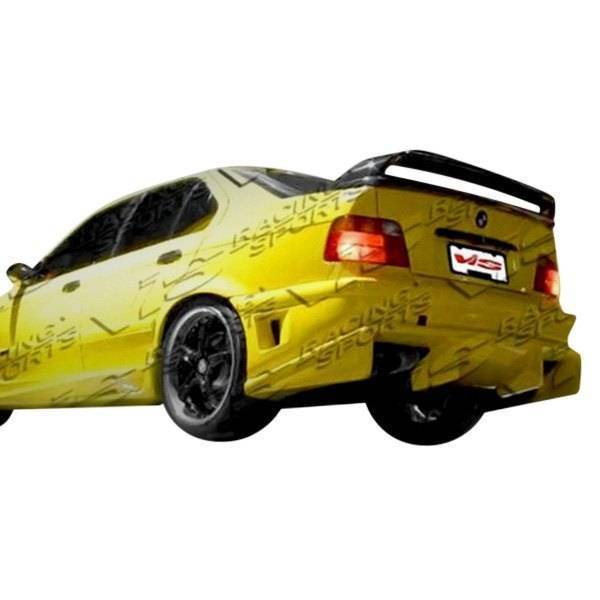 1992-1998 BMW 3 SERIES E36 2 doors 4 doors BALLISTIX Style FRP Primer Rear Bumper-1
