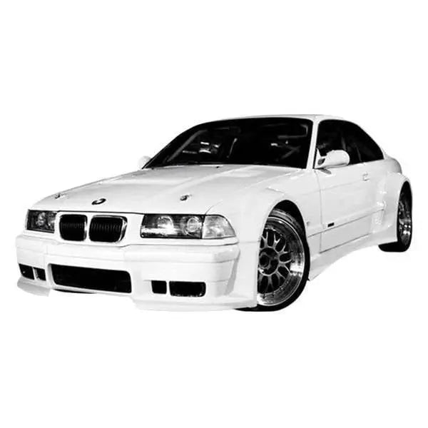 1992-1998 BMW 3 SERIES E36 2 doors GT Widebody Style FRP Primer Side Skirts-1