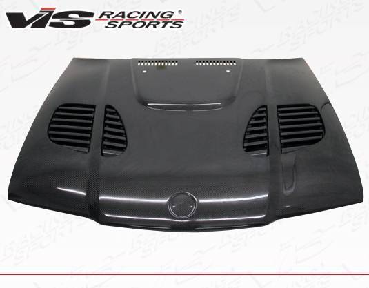 1992-1998 BMW 3 SERIES E36 4 doors GTR Style Carbon Fiber Black Hood-3