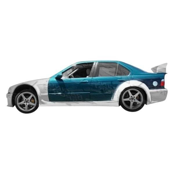 1992-1998 BMW 3 SERIES E36 4 doors GT Widebody Style FRP Primer Fenders-1