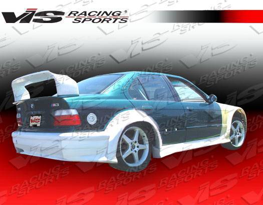 1992-1998 BMW 3 SERIES E36 M3 4 doors GT Widebody Style FRP Primer WideBody-4