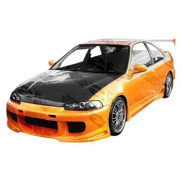 1992-1995 Honda Civic 2 doors BALLISTIX Style FRP Primer Side Skirts-1