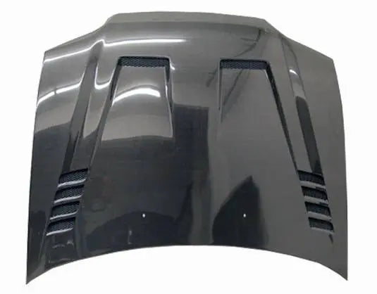 1992-1995 Honda Civic 2 doors CYBER Style Carbon Fiber Black Hood-3