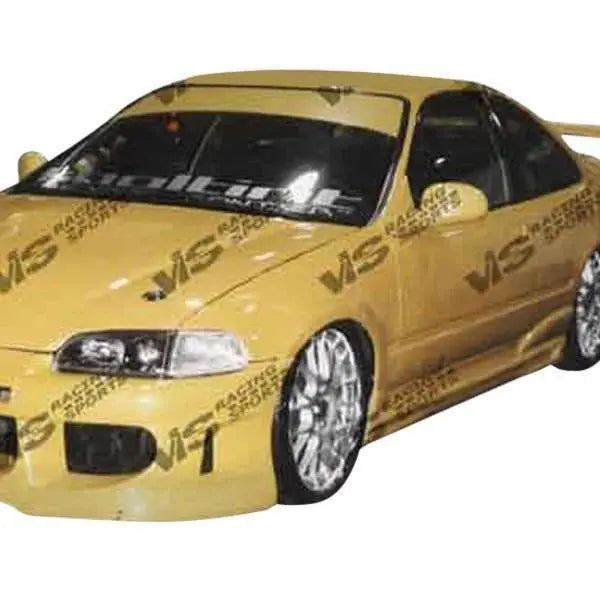 1992-1995 Honda Civic 2 doors FUZION Style FRP Primer Side Skirts-1