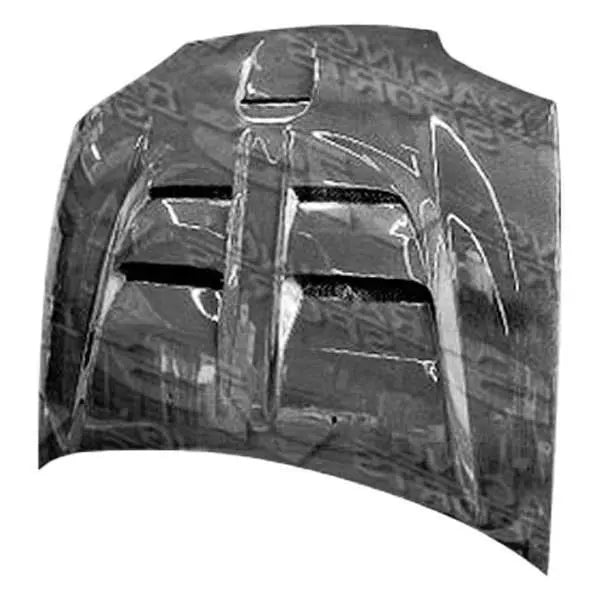 1992-1995 Honda Civic 2 doors FUZION Style Carbon Fiber Black Hood-2