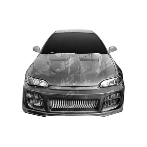 1992-1995 Honda Civic 2 doors XTREME GT Style Carbon Fiber Black Hood-1