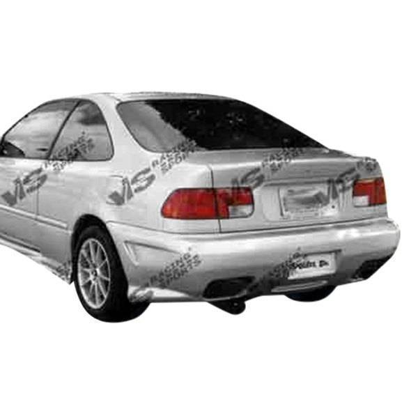 1992-1995 Honda Civic 2 doors 4 doors kombat 1 Style FRP Primer Rear Bumper-1